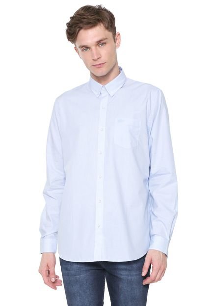 Camisa Lacoste Regular Quadriculada Azul/Branca - Marca Lacoste