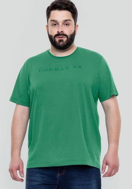 Camiseta Masculina Big & Tall com Estampa Relevo - Marca Hangar 33