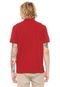 Camisa Polo Osklen Reta Embossed Vermelha - Marca Osklen