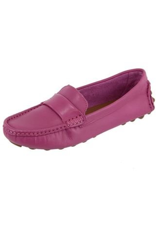 Mocassim Feminino em Couro Ravy Store Pink