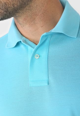 Camisa Polo Polo Ralph Lauren Slim Logo Azul