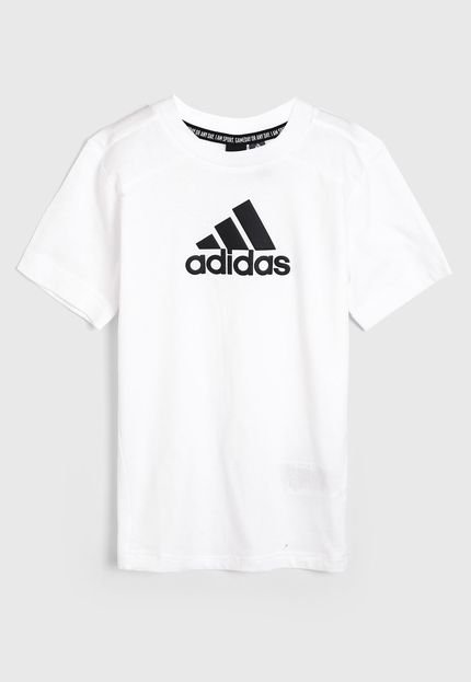 Camiseta adidas Performance Infantil Logo Branca - Marca adidas Performance