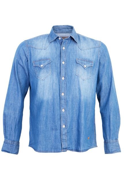 Camisa Jeans Zapälla Pocket Azul - Marca Zapälla