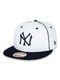 Boné New Era 5950 Retro Crowm New York Yankees Off White - Marca New Era