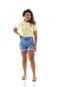 Shorts Jeans Feminino Arauto Mom Cargo - Marca ARAUTO JEANS