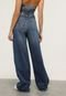 Calça Jeans Calvin Klein Jeans Wide Leg Estonada Azul - Marca Calvin Klein Jeans