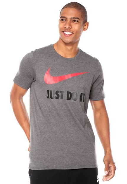 Camiseta Nike Sportswear Tee Ddi Swoosh Cinza - Marca Nike Sportswear