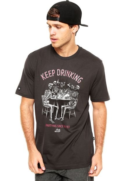 Camiseta ...Lost Kkeep Drinking Preta - Marca ...Lost