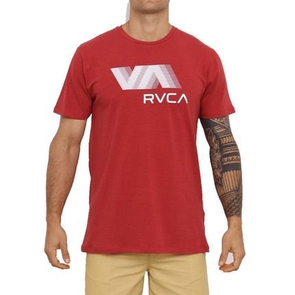 Camiseta RVCA VA RVCA Blur Masculina Vermelho - Marca RVCA