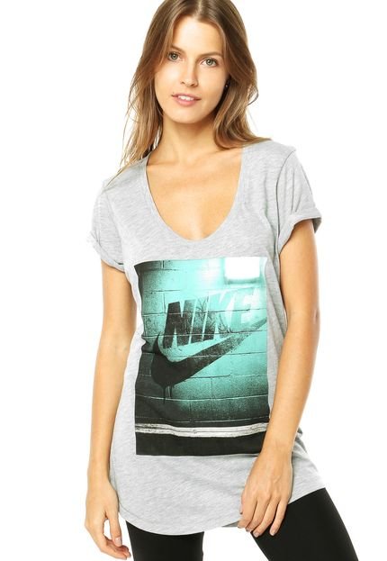 Camiseta Nike Sportswear Bf Wall Futura Dk Cinza - Marca Nike Sportswear
