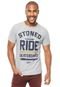 Camiseta Ride Skateboard Stone People Cinza - Marca Ride Skateboard