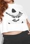 Camiseta Cropped adidas Originals Plus Size Marimekko Branca - Marca adidas Originals