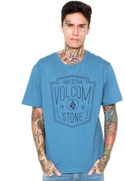 Camiseta Volcom Shield Azul - Marca Volcom