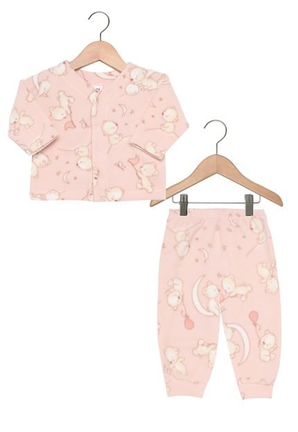 Pijama Ami de Lit Longo Baby Menina Rosa - Marca Ami de Lit
