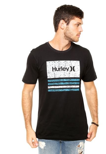 Camiseta Hurley Silk Borderline Preta - Marca Hurley