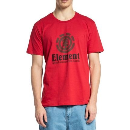 Camiseta Element Vertical Color WT23 Masculina Vermelho - Marca Element