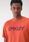 Camiseta Oakley Reta Logo Laranja - Marca Oakley