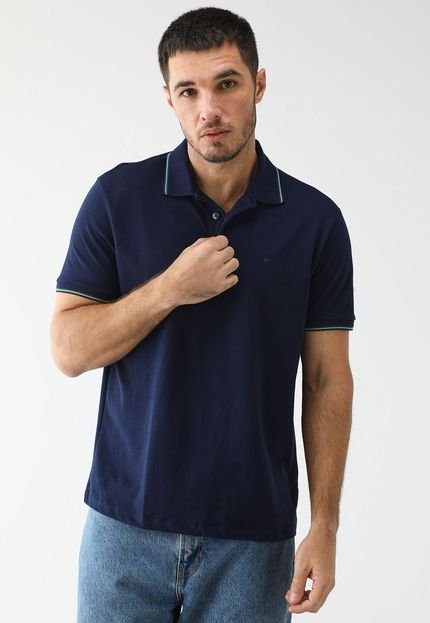 Camisa Polo Ellus Reta Piquet Azul-Marinho - Marca Ellus