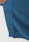Cardigan Tricot Bobstore Franjas Azul - Marca Bobstore