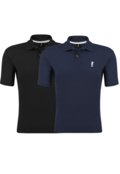 Kit 2 Camisa Polo Masculina Polo Marine Preto e Marinho - Marca Polo Marine