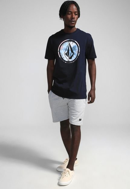 Camiseta Volcom Circle Dye Azul-Marinho - Marca Volcom