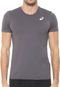 Camiseta Asics Core Running Pa Ss Cinza - Marca Asics