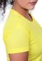 Camiseta Feminina Baby Look Dryfit Techmalhas Amarelo - Marca TECHMALHAS