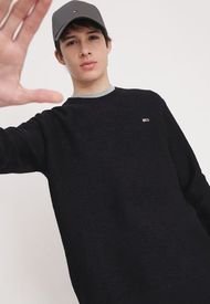 Sweater Tommy Hilfiger Regular Structured Negro - Calce Regular