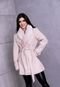 Jaqueta Sobretudo Casaco Inverno Lã Premium Pelinhos Removíveis Alaski  Bege - Marca Cia do Vestido