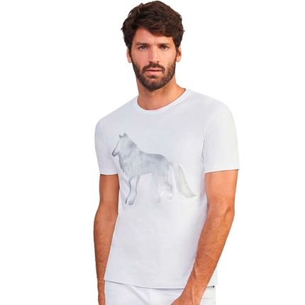 Camiseta Acostamento Wolf Celebration VE24 Branco Masculino - Marca Acostamento