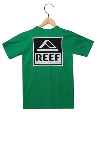 menor Escoba fatiga Camiseta Reef Infantil Juv Logo Verde - Compre Agora | Kanui Brasil