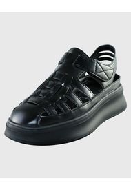 Sandalia Velcro Negro Danicolle