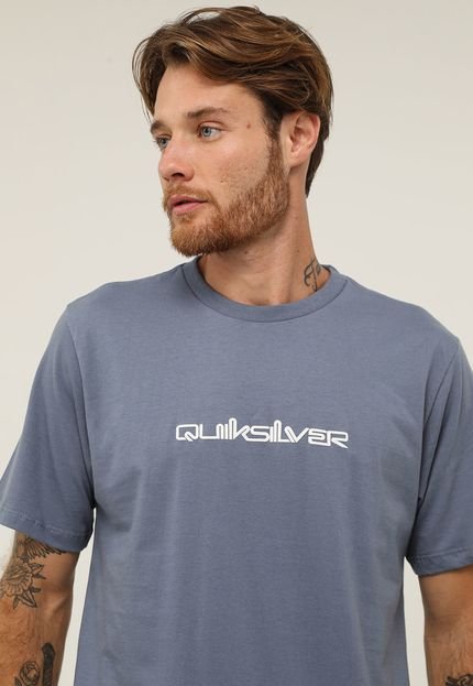 Camiseta Quiksilver Omni Font Azul - Marca Quiksilver