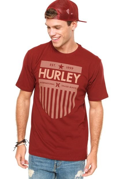 Camiseta Hurley Krush Cammo Vinho - Marca Hurley