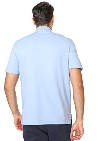 Camisa IZOD Reta Lisa Azul - Compre Agora
