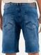 Bermuda King & Joe Jeans Masculina Slim Blue Black Azul Médio - Marca King & Joe