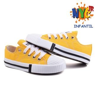 Tenis Infantil Star Nyc Shoes Menino Menina Casual Amarelo