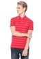 Camisa Polo Lacoste Slim Listrada Vermelha - Marca Lacoste