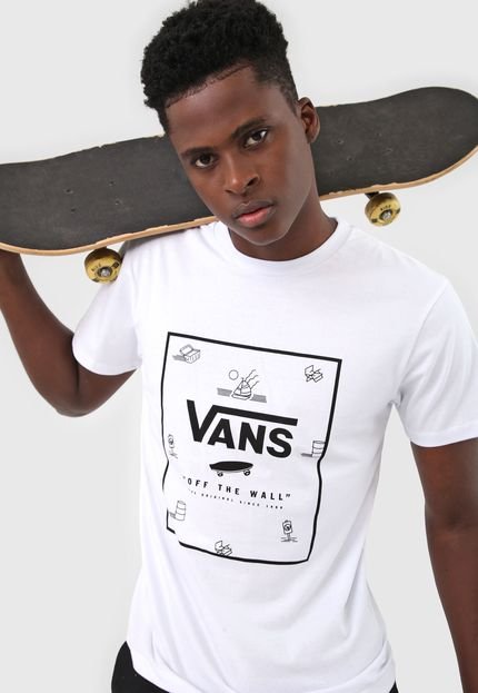 Camiseta Vans Print Box Ss Branca - Marca Vans