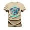 Camiseta Plus Size Estampada Premium Algodão Whit - Bege - Marca Nexstar
