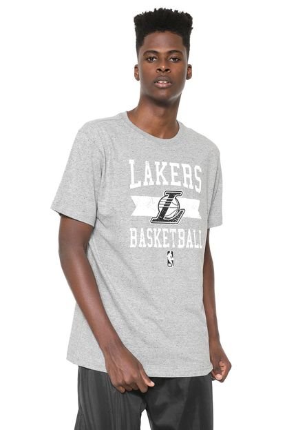 Camiseta NBA Los Angeles Lakers Cinza - Marca NBA