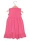 Vestido For Girl Manga Longa Menina Rosa - Marca For Girl