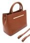 Bolsa Couro Jorge Bischoff Croco Caramelo - Marca Jorge Bischoff