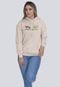 Moletom Blusa de Frio Feminino Accept Understand  Bege - Marca Lucas Lunny