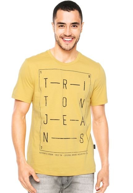 Camiseta Triton Denin Amarela - Marca Triton