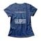 Camiseta Feminina Social Distancing - Azul Genuíno - Marca Studio Geek 