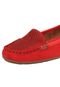 Mocassim Dakota Couro Lasercut Vermelho - Marca Dakota