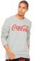 Moletom Coca-Cola Jeans Logo Cinza - Marca Coca-Cola Jeans