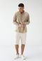 Bermuda Dudalina Chino Right Textura Off-White - Marca Dudalina