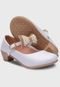 Sapato de Salto Feminino Pópidi Infantil Menina Laço Pérola Branco - Marca Pópidí